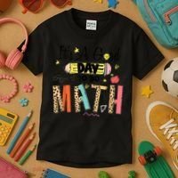 Its A Good Day To Do Math Leopard Pencil Teacher Kids T-Shirt thumb 3