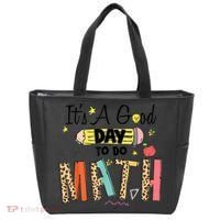Its A Good Day To Do Math Leopard Pencil Teacher Tote Bag thumb 0
