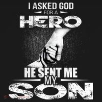 I Asked God For A Hero He Sent Me My Son Mousepad thumb 1