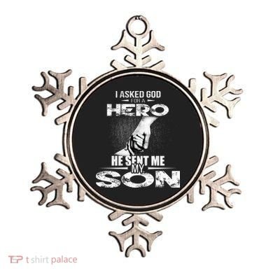 I Asked God For A Hero He Sent Me My Son Ornament
