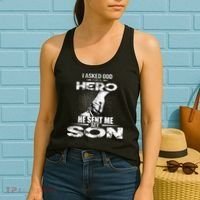 I Asked God For A Hero He Sent Me My Son Women's Tank Top thumb 2