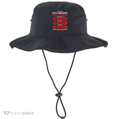 Im A Grumpy Old Veteran Funny Veteran Wife Bucket Hat