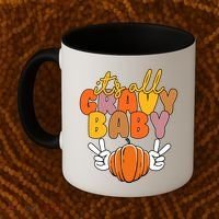 Its All Gravy Baby Pumpkin Fall Funny Coffee Mug thumb 2