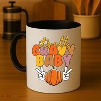 Its All Gravy Baby Pumpkin Fall Funny Coffee Mug thumb 4
