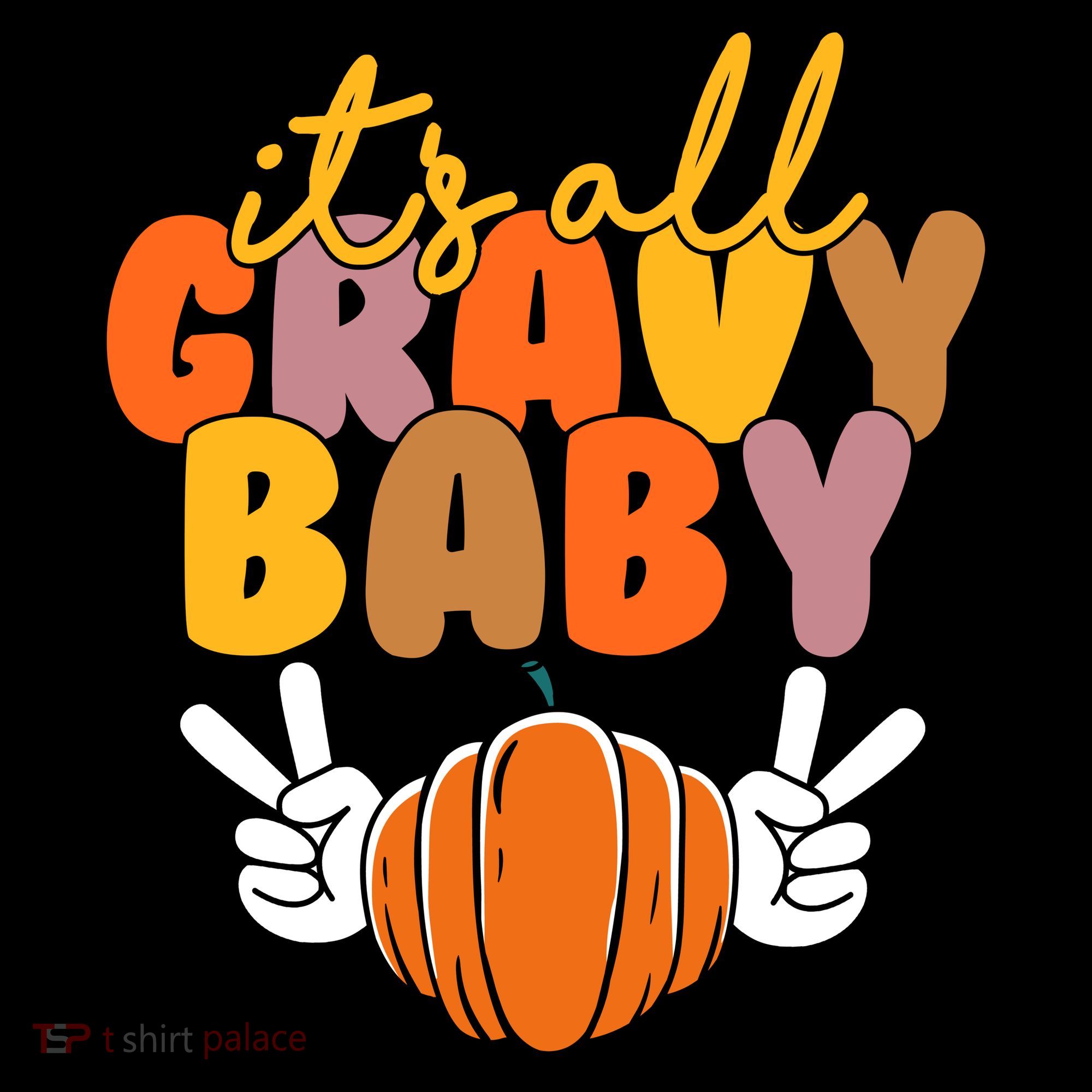 Its All Gravy Baby Pumpkin Fall Funny Coffee Mug