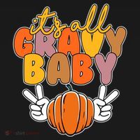 Its All Gravy Baby Pumpkin Fall Funny Women's Tank Top thumb 5
