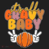 Its All Gravy Baby Pumpkin Fall Funny Hat thumb 2