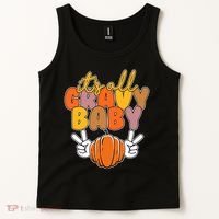 Its All Gravy Baby Pumpkin Fall Funny Tank Top thumb 2