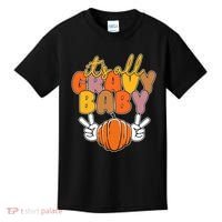 Its All Gravy Baby Pumpkin Fall Funny Kids T-Shirt thumb 0
