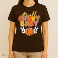 Its All Gravy Baby Pumpkin Fall Funny T-Shirt thumb 4