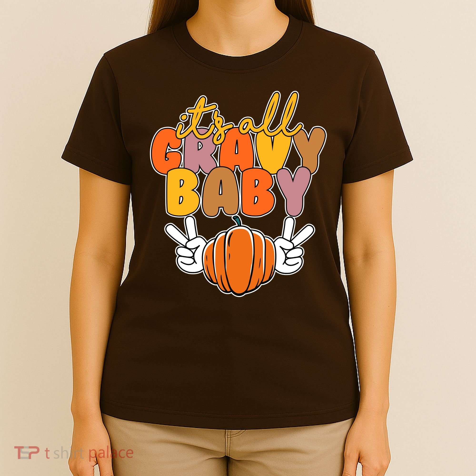 Its All Gravy Baby Pumpkin Fall Funny T-Shirt