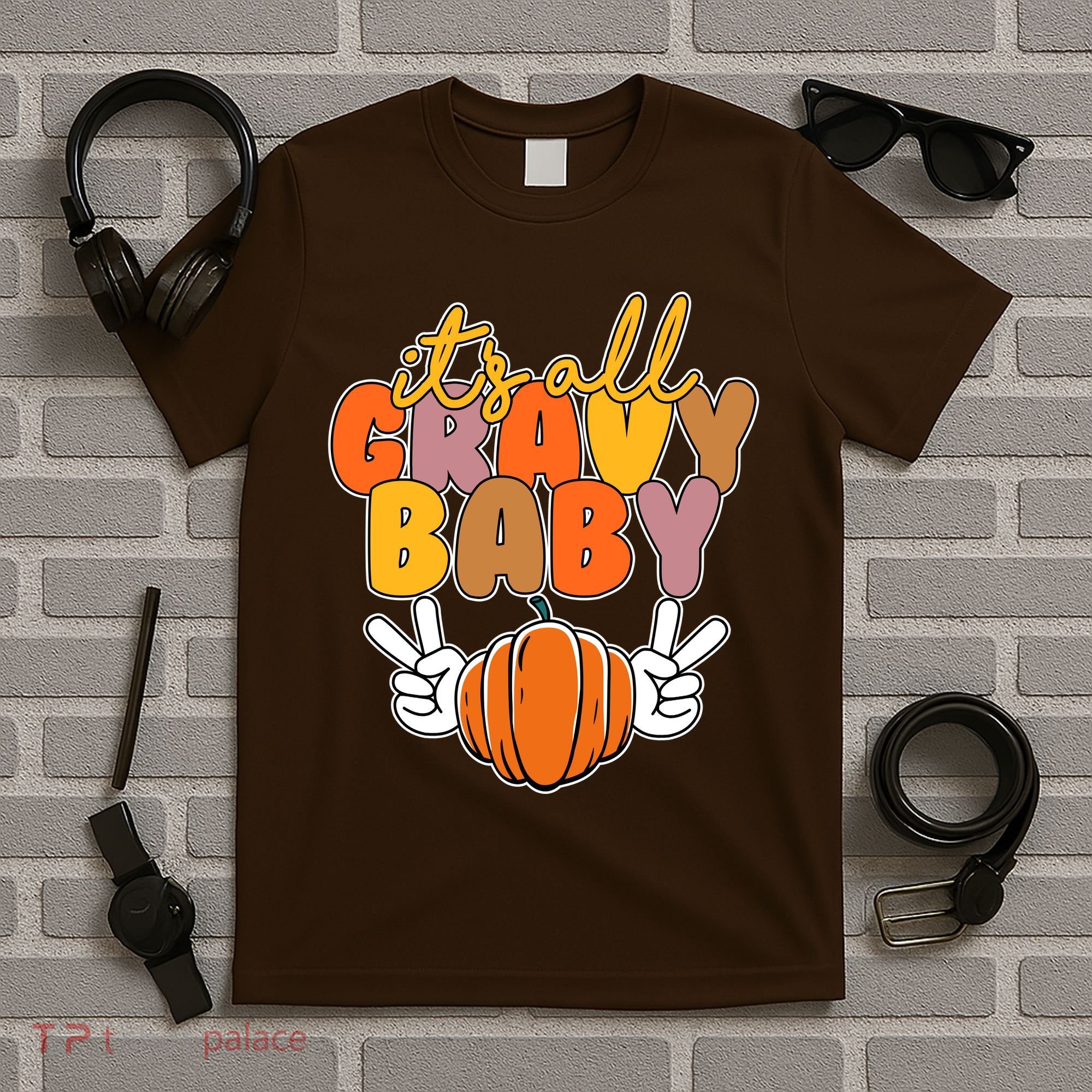 Its All Gravy Baby Pumpkin Fall Funny T-Shirt