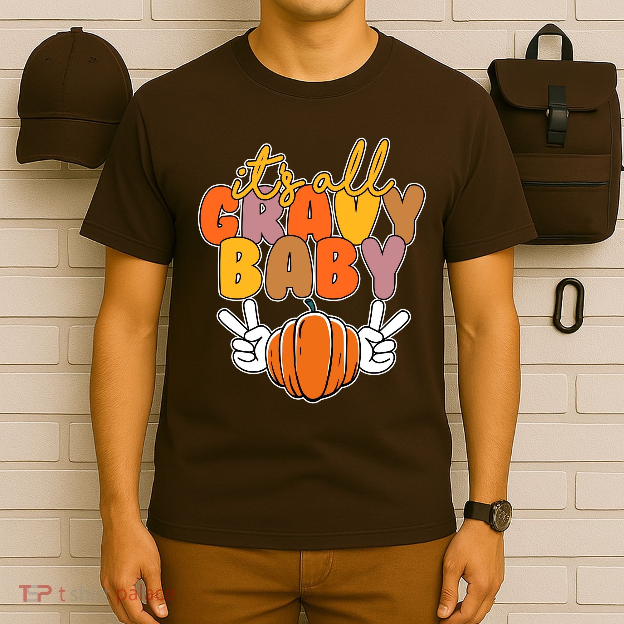 Its All Gravy Baby Pumpkin Fall Funny T-Shirt