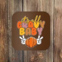 Its All Gravy Baby Pumpkin Fall Funny Coaster thumb 0