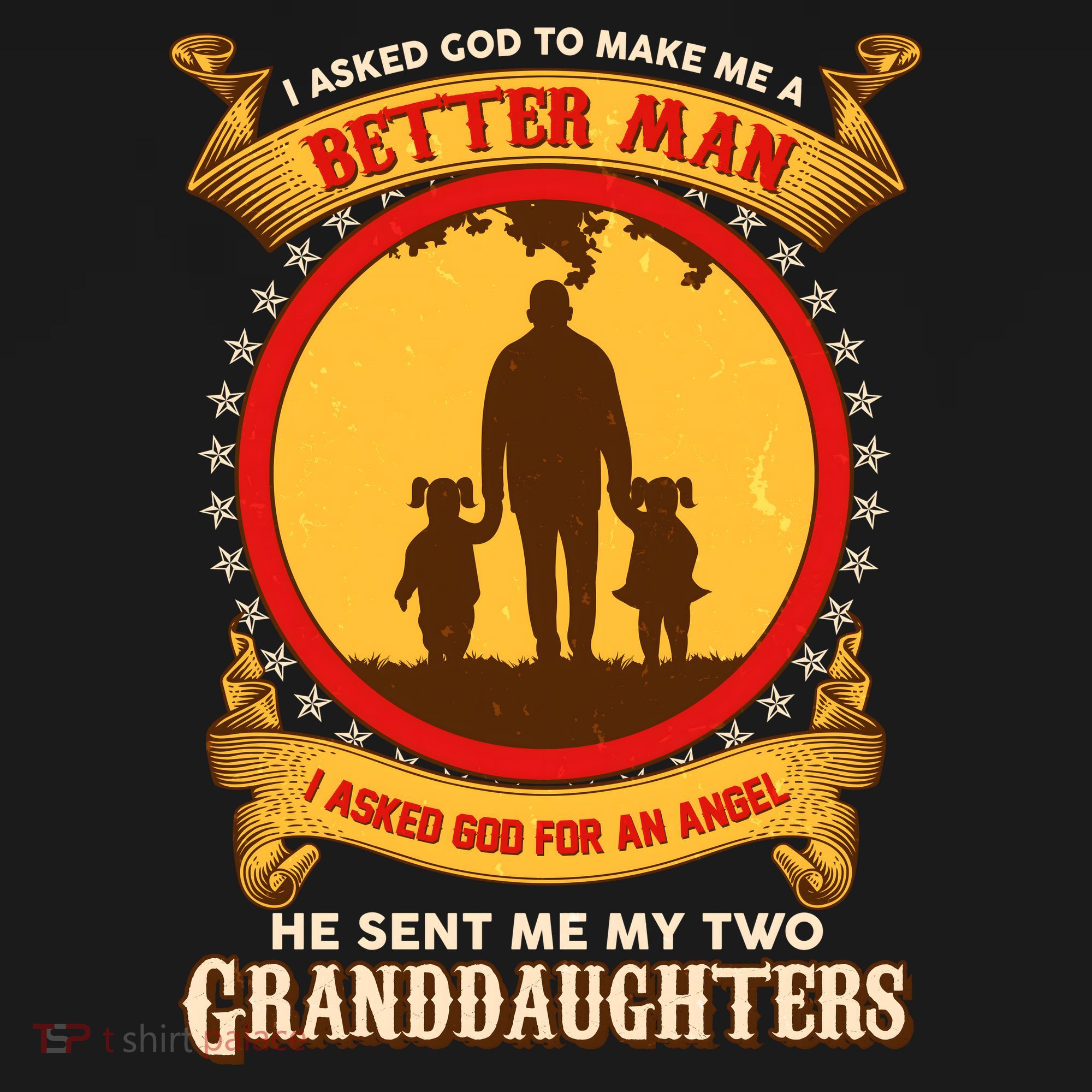 I Asked God To Make Me A Better Man He Sent Me My Two Granddaughters Apron