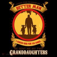 I Asked God To Make Me A Better Man He Sent Me My Two Granddaughters Coffee Mug thumb 5