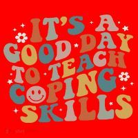 ItS A Good Day To Teach Coping Skills Inspirational Teacher Santa Hat thumb 1