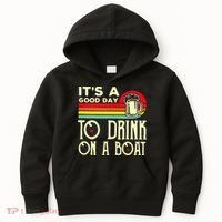 Its A Good Day To Drink On A Boat Kids Hoodie thumb 0
