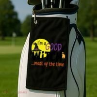 Im A Good Witch Most Of The Time Witch Hat Halloween Quote Golf Towel thumb 2