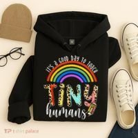 Its A Good Day To Teach Tiny Humans Cute Teacher Hoodie thumb 4