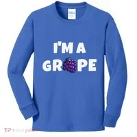 Im A Grape Halloween Grape Costume Kids Long Sleeve Shirt thumb 0