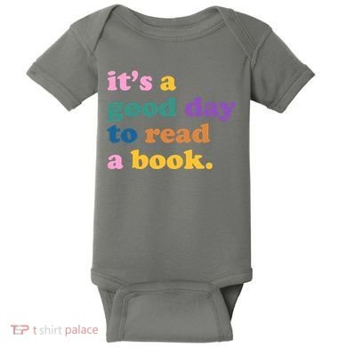 Its A Good Day To Read A Book Colorful Baby Bodysuit