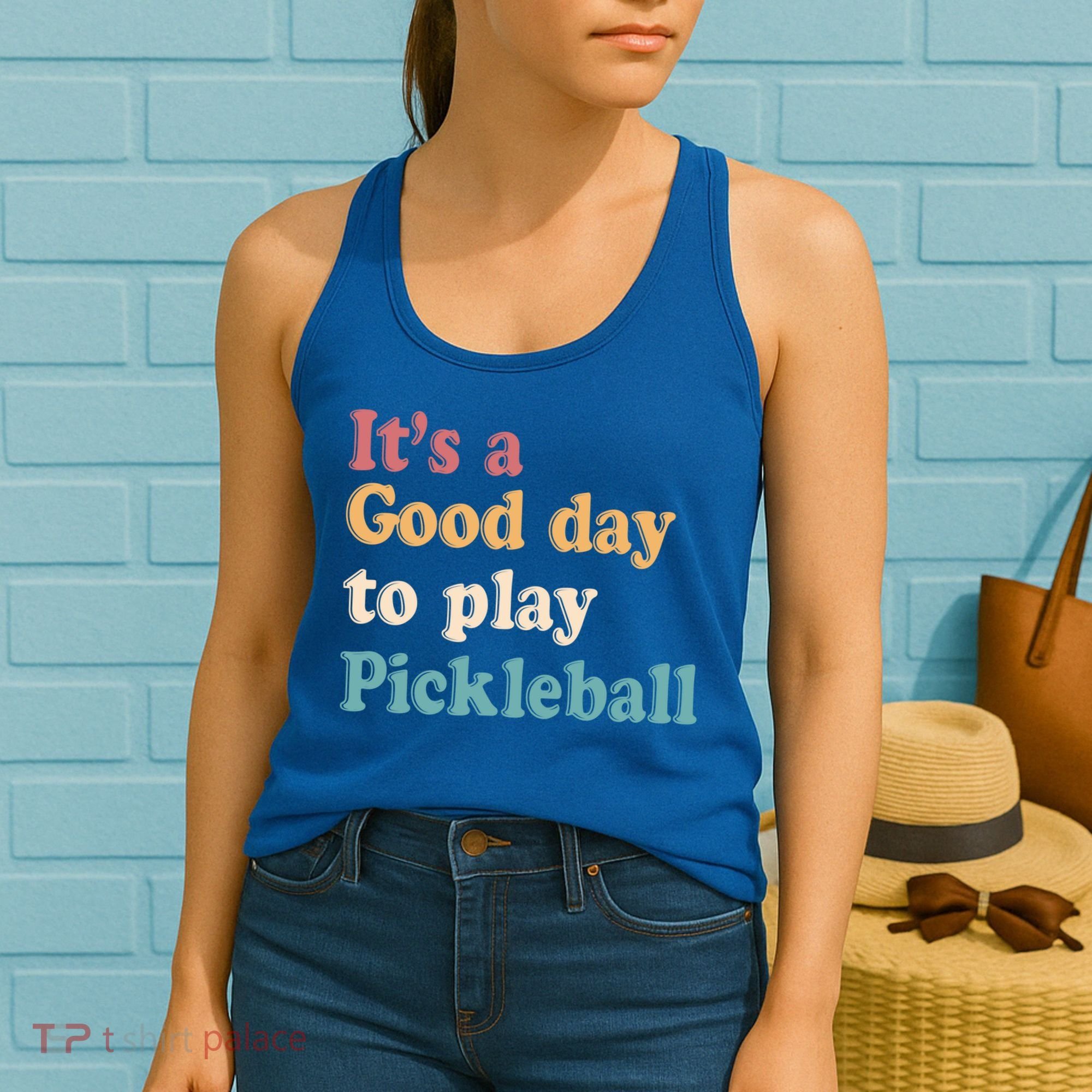 ItS A Good Days To Play Pickleball Lover Paddleball Sports Cool Gift Women's Tank Top