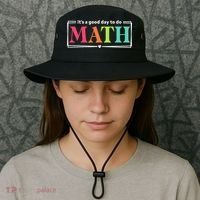 It's A Good Day To Do Math Teacher Test Day Back To School  Bucket Hat thumb 3
