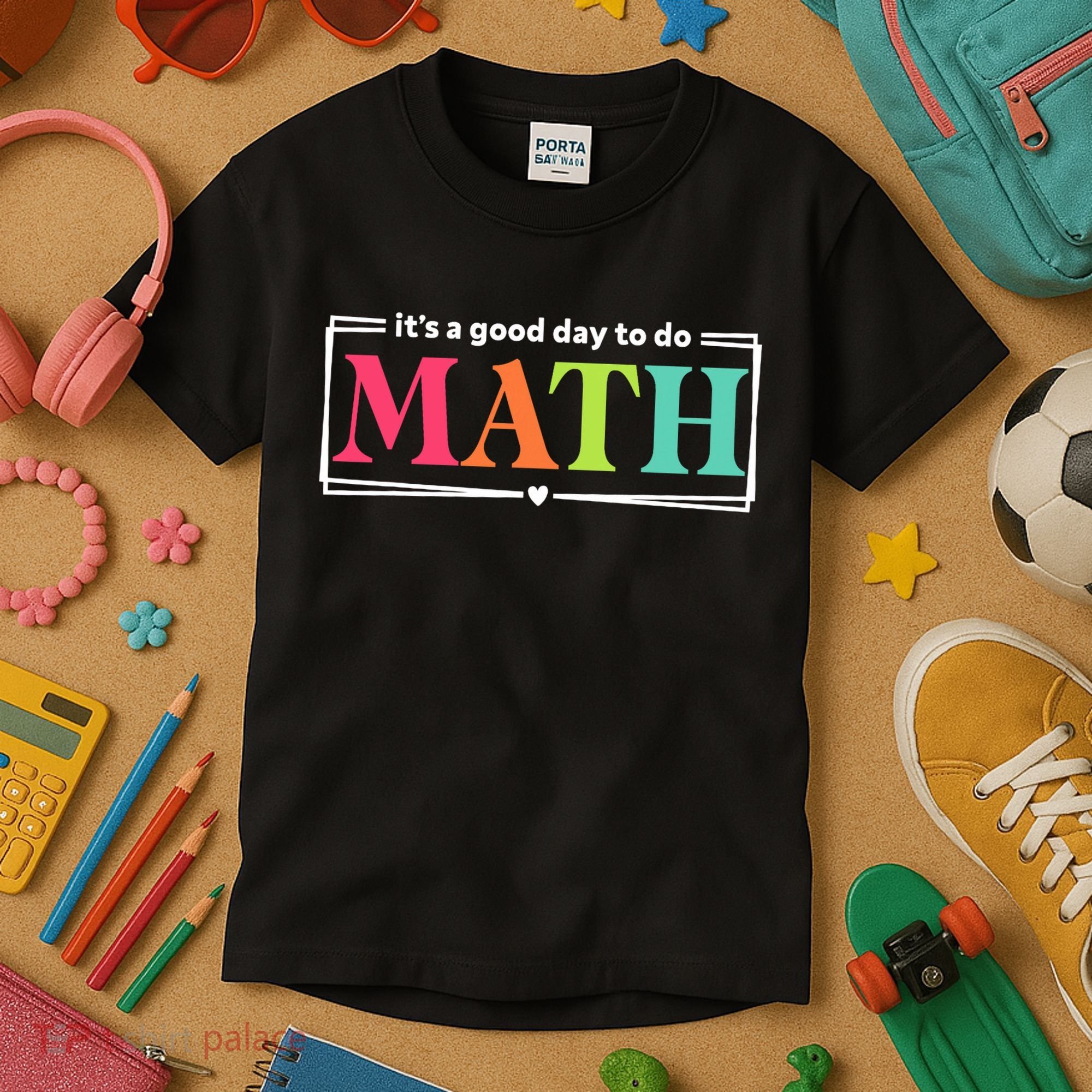 It's A Good Day To Do Math Teacher Test Day Back To School  Kids T-Shirt