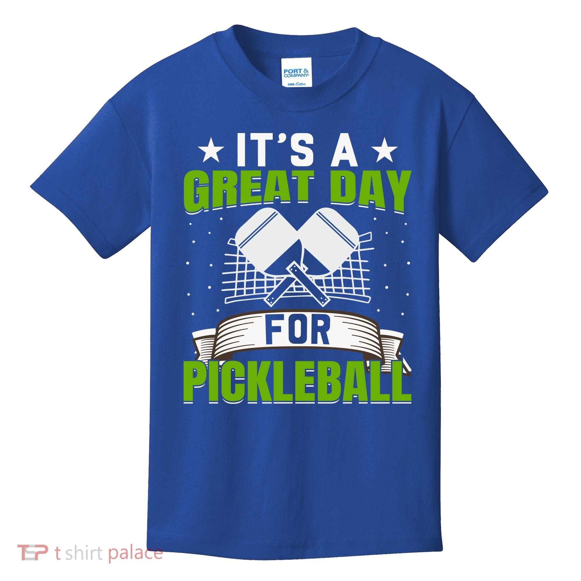 It's A Great Day Pickleball Paddle Gift Kids T-Shirt