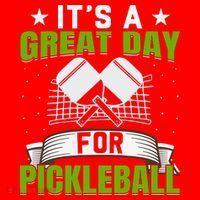 It's A Great Day Pickleball Paddle Gift Santa Hat thumb 1