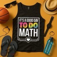 Its A Good Day To Do Math Teacher Test Day Back To School Tank Top thumb 4