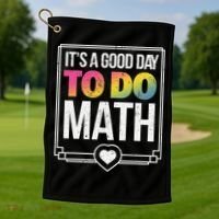Its A Good Day To Do Math Teacher Test Day Back To School Golf Towel thumb 1