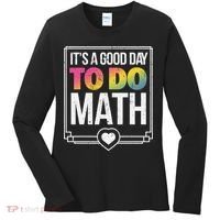 Its A Good Day To Do Math Teacher Test Day Back To School Women's Long Sleeve Shirt thumb 0