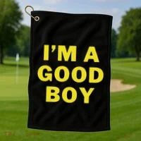 IM A Good Boy Golf Towel thumb 1