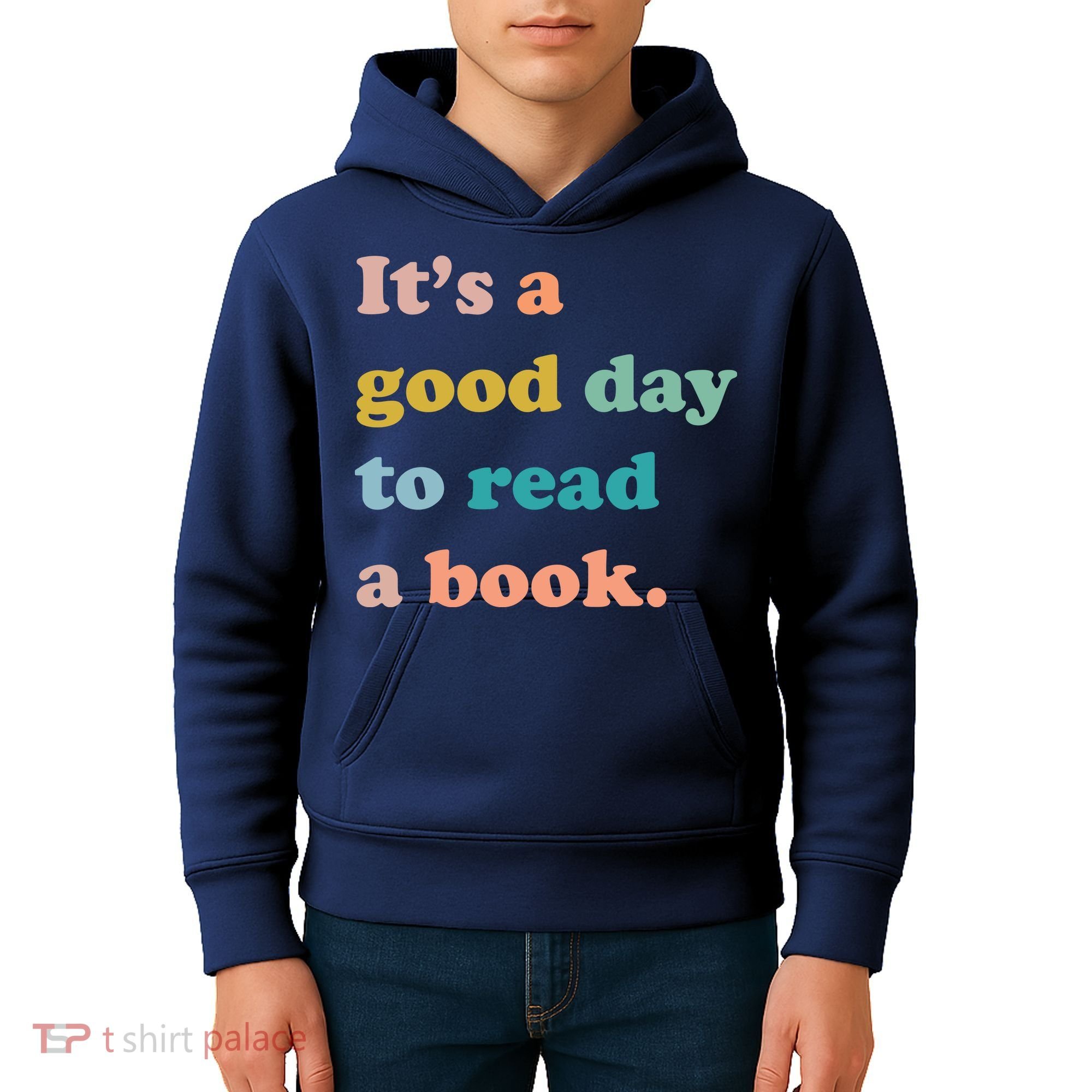 It's A Good Day To Read A Book Kids Hoodie