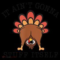 It AinT Gonna Stuff Itself Turkey Funny Thanksgiving Coaster thumb 2