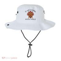 It AinT Gonna Stuff Itself Turkey Funny Thanksgiving Bucket Hat thumb 0