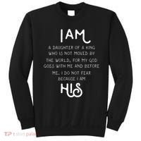 I Am His A Daughter Of A King Quote Sweatshirt thumb 0