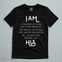 I Am His A Daughter Of A King Quote T-Shirt thumb 5