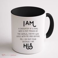 I Am His A Daughter Of A King Quote Coffee Mug thumb 1