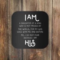 I Am His A Daughter Of A King Quote Coaster thumb 0