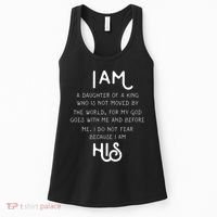 I Am His A Daughter Of A King Quote Women's Tank Top thumb 0