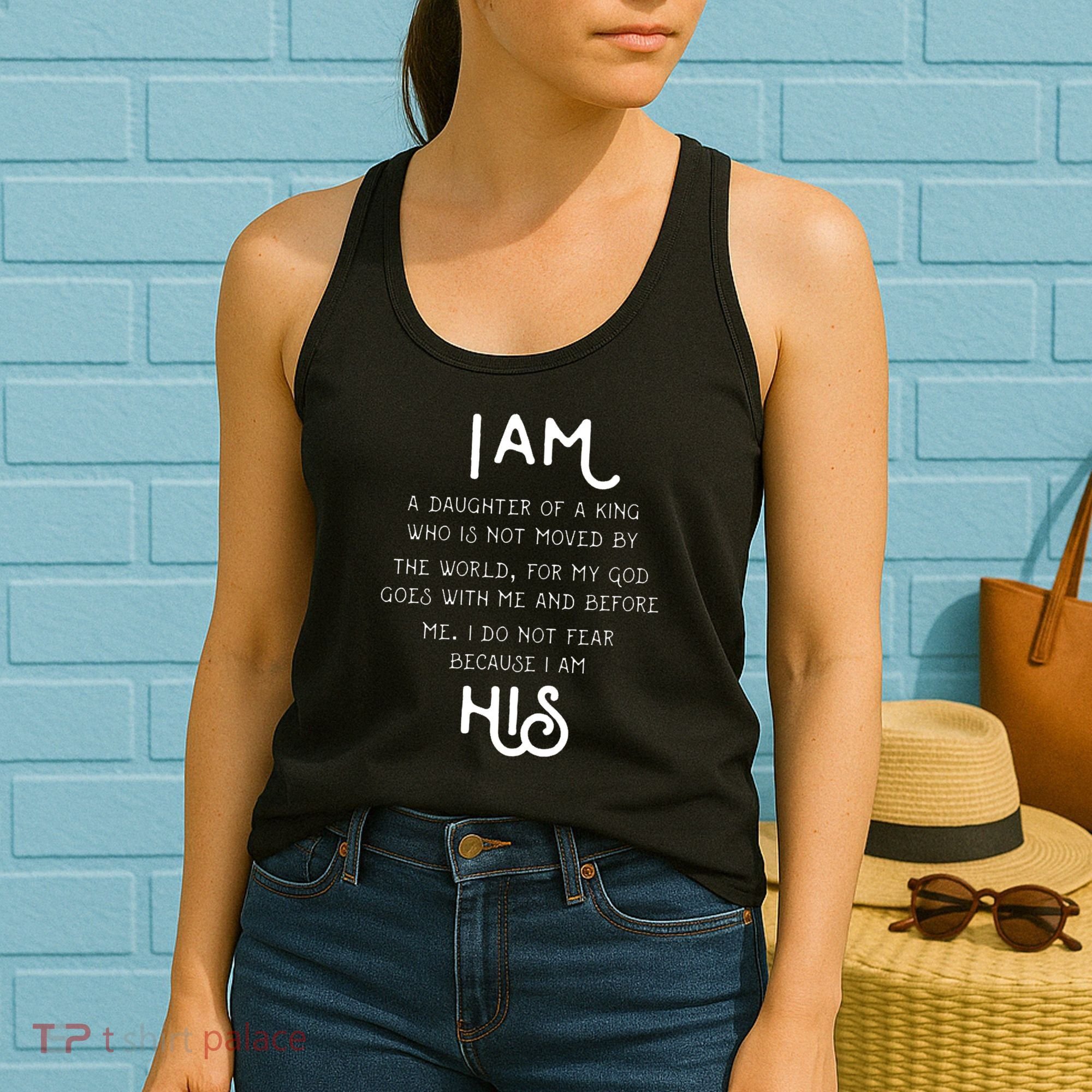 I Am His A Daughter Of A King Quote Women's Tank Top