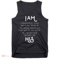 I Am His A Daughter Of A King Quote Tank Top thumb 0