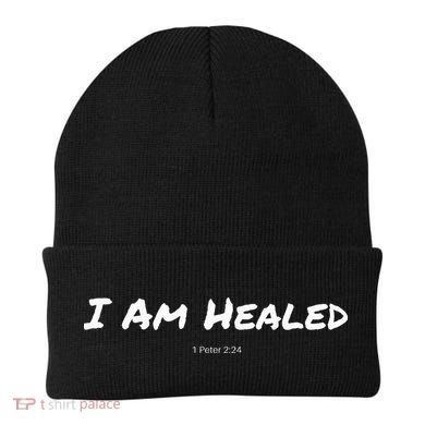 I Am Healed Christian Beanie