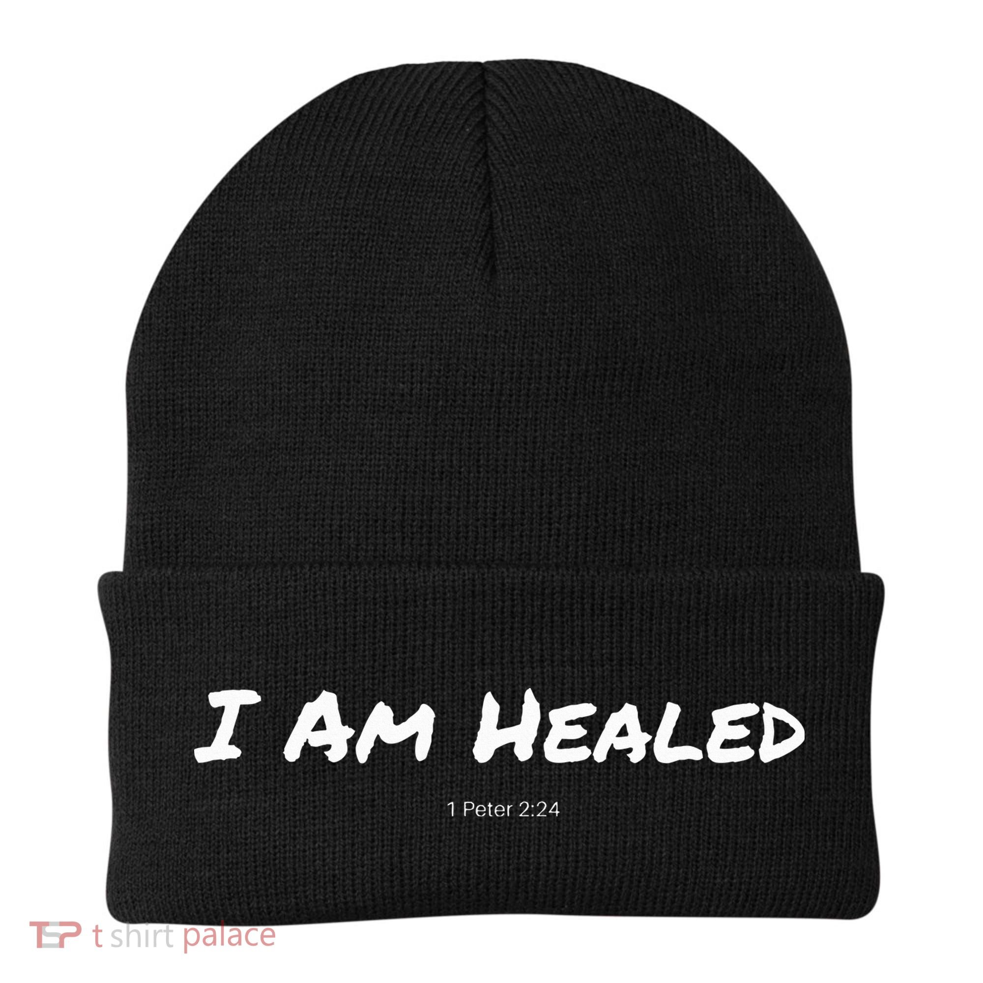 I Am Healed Christian Beanie