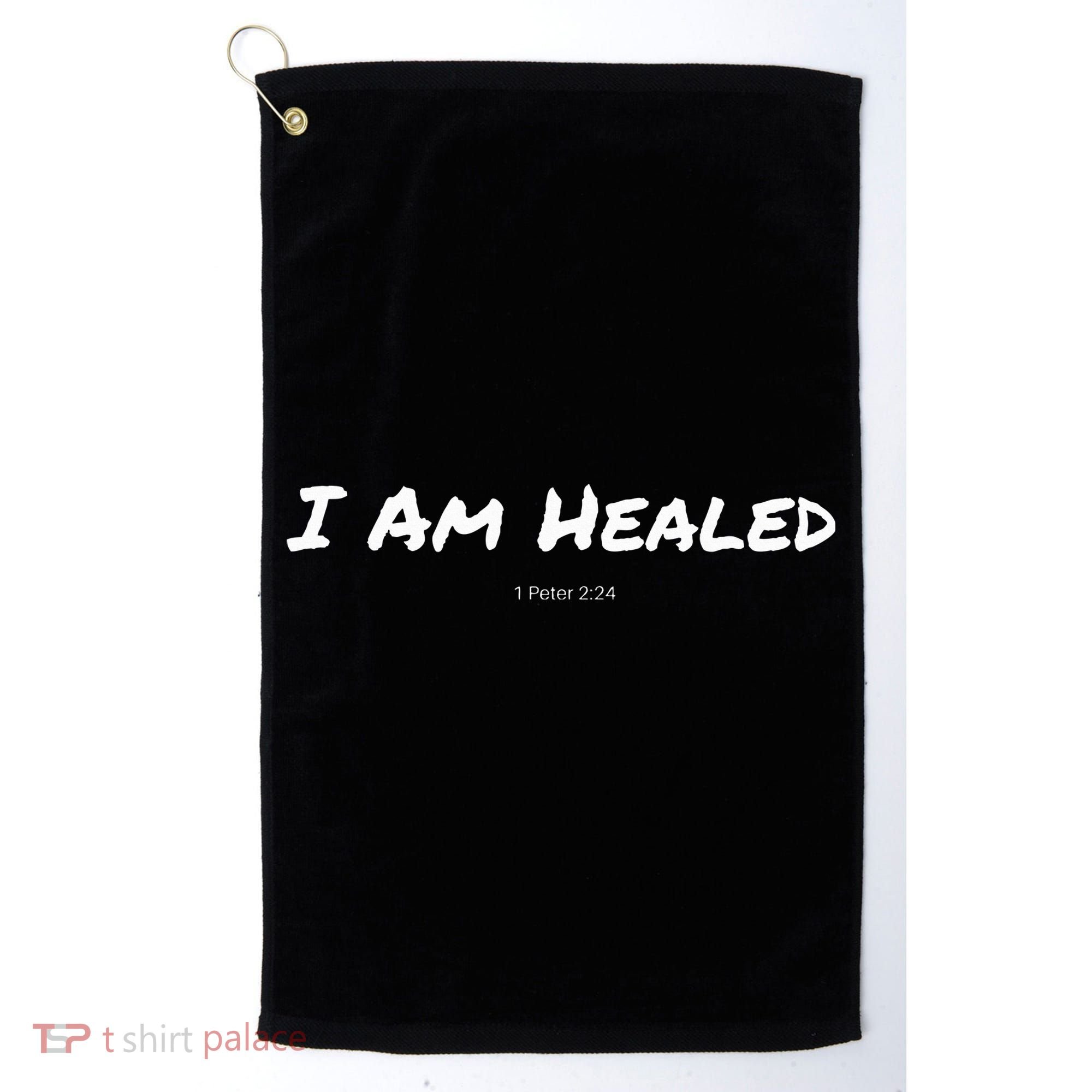 I Am Healed Christian Golf Towel