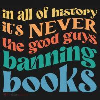 In All History Its Never The Good Guys Banning Books Retro Women's Tank Top thumb 5