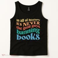 In All History Its Never The Good Guys Banning Books Retro Tank Top thumb 2